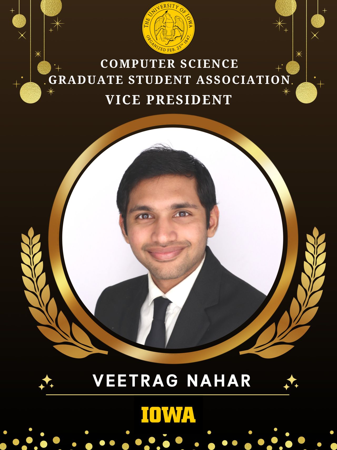 Elected as Vice President of Computer Science Graduate Student Association